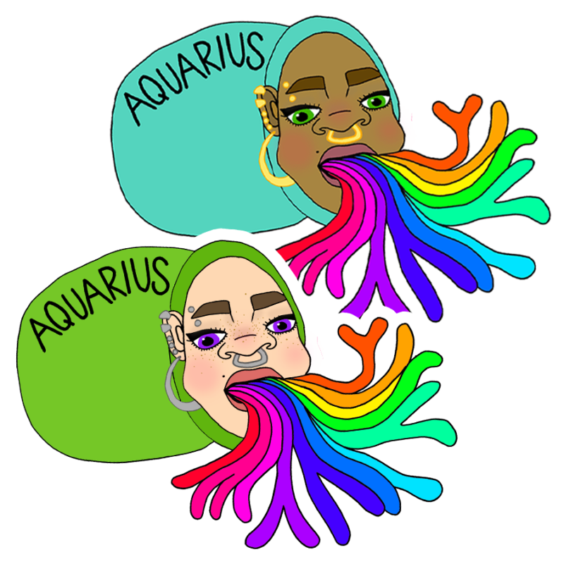 AQUARIUS STICKERS
