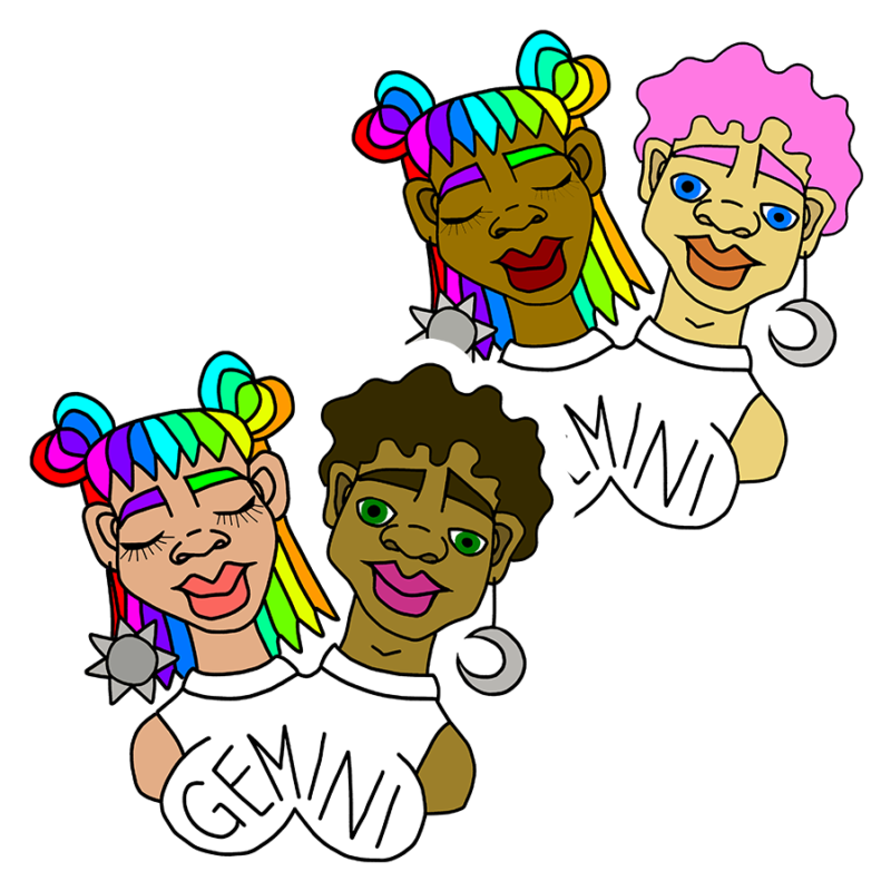 GEMINI ASTROLOGY STICKERS
