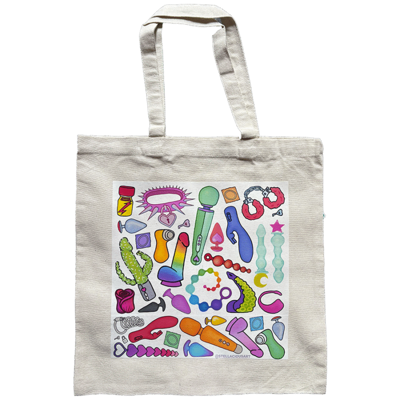 SEX TOY TOTE BAG